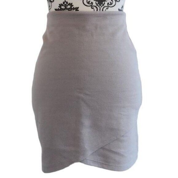 Aritzia Talula Skirt Micro Mini Fairy Y2K Small Dainty Stretch Feminine Taupe - Picture 5 of 10